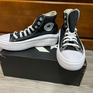 Platform black converse